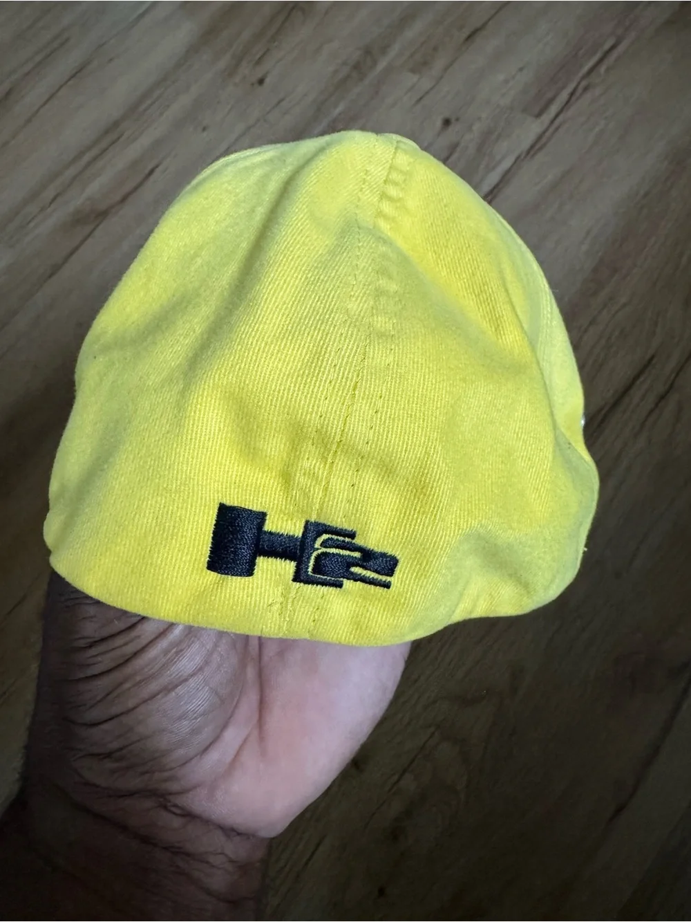 Kids' Yellow Baseball Cap with Black Logo - Casual Sun Hat